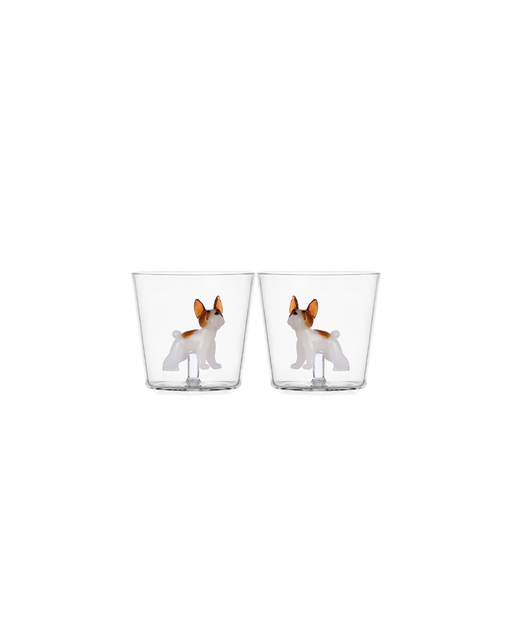 2 PIECES TUMBLER FRENCH BULLDOG
