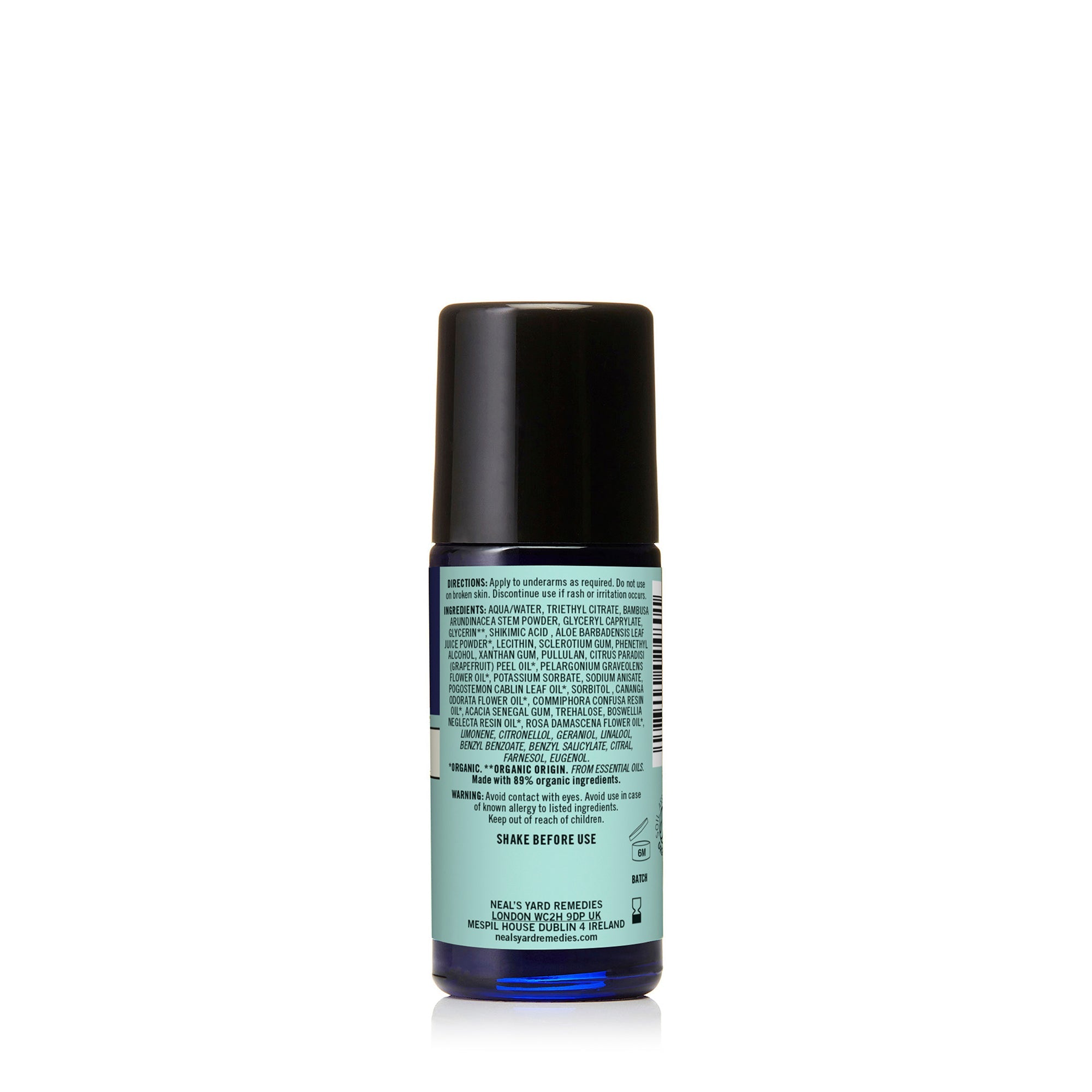 Roll On Deodorant Rose & Geranium 50ml